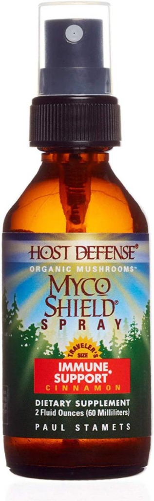 Bottle of Host Defense Myco Shield Cinnamon spray